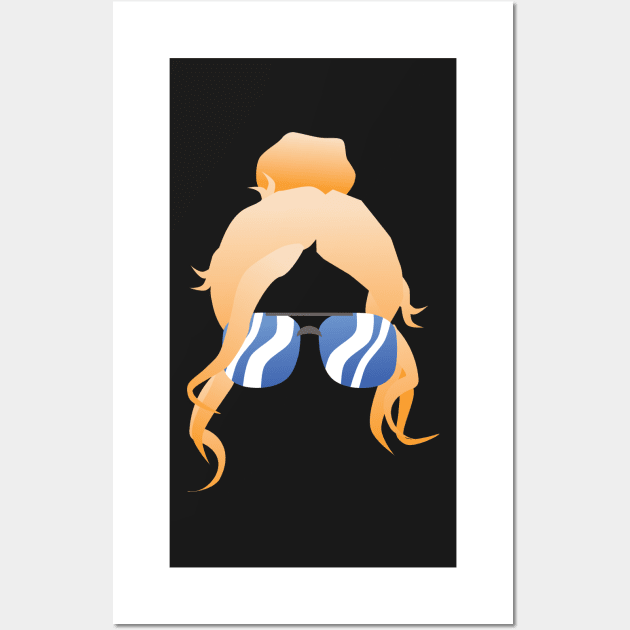 Blond Messy Bun Wall Art by jw608